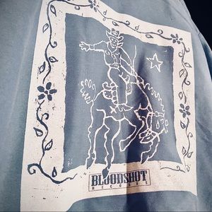 BLOODSHOT RECORDS Work Shirt (One of a Kind!) Short Sleeve (SS) XL